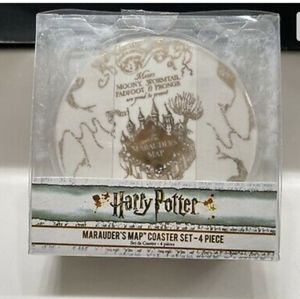 NWOT Harry Potter Marauder's Map Drink Coasters - Set of 4